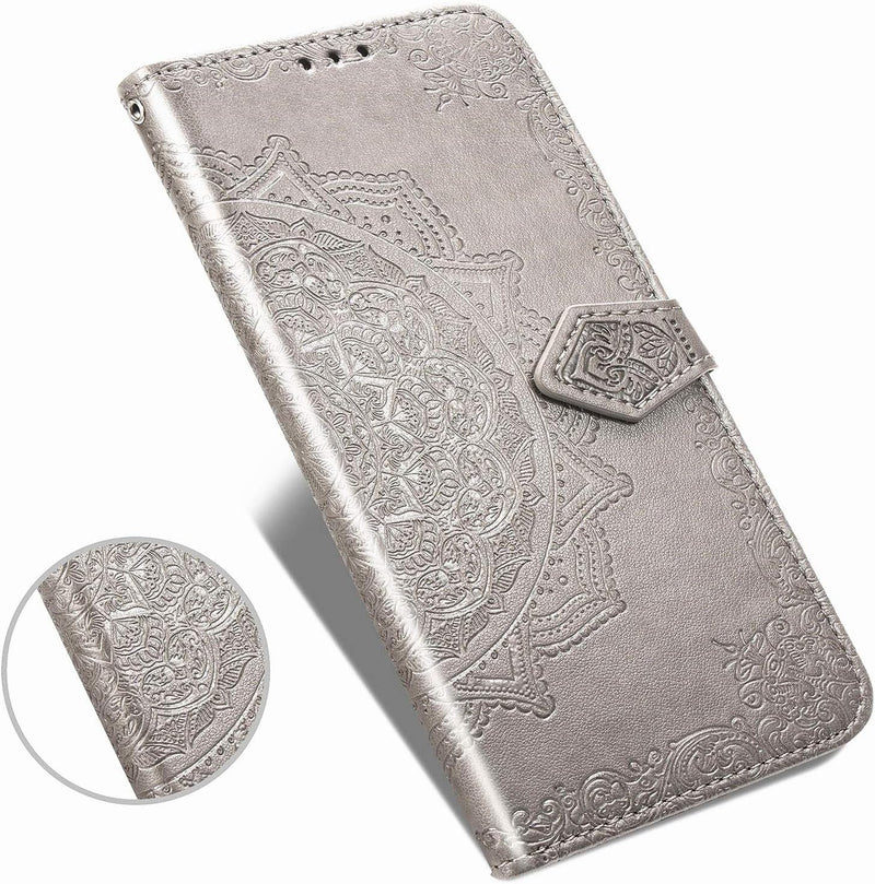 Google Pixel 5 Case PU Leather Phone Case Mandala - Gorilla Cases