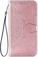 Google Pixel 5 Case PU Leather Phone Case Mandala