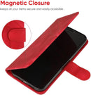 Google Pixel 5 Case Wallet Case with Tempered Glass