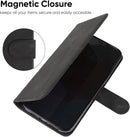 Google Pixel 5 Case Wallet Case with Tempered Glass