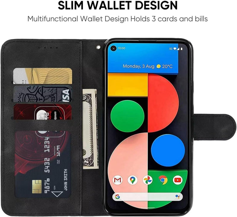 Google Pixel 5 Case Wallet Case with Tempered Glass - Gorilla Cases