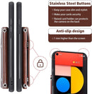 Google Pixel 5 Wallet Cover with Tempered Glass Screen Protector