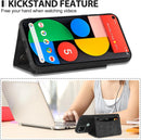 Google Pixel 5 Wallet Cover with Tempered Glass Screen Protector