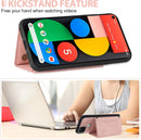 Google Pixel 5 Wallet Cover with Tempered Glass Screen Protector