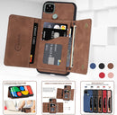 Google Pixel 5 Wallet Cover with Tempered Glass Screen Protector