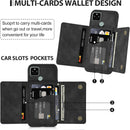 Google Pixel 5 Wallet Cover with Tempered Glass Screen Protector