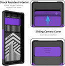 Google Pixel 6 Case Sliding Camera Cover Heavy Duty Protective Pixel Card Holder