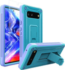 Google Pixel 6 Pro Case Kickstand Military Grade Shockproof Protective Cover Case