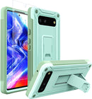Google Pixel 6 Pro Case Kickstand Military Grade Shockproof Protective Cover Case