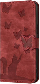 Google Pixel 6 Pro Leather Flip Case Card Slots Kickstand Phone Cover