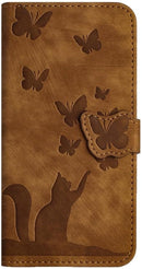 Google Pixel 6 Pro Leather Flip Case Card Slots Kickstand Phone Cover