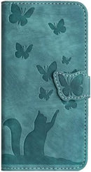 Google Pixel 6 Pro Leather Flip Case Card Slots Kickstand Phone Cover