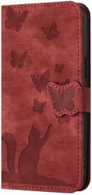 Google Pixel 6 Pro Leather Flip Case Card Slots Kickstand Phone Cover