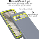 Google Pixel 7A Heavy Duty Military Grade Hybrid Etched Grip Bumper Rigid Hard Plastic case