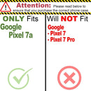 Google Pixel 7A Heavy Duty Military Grade Hybrid Etched Grip Bumper Rigid Hard Plastic case