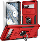 Google Pixel 7a Slide Camera Cover & 2X Screen Protector Military Grade Shockproof Phone Case