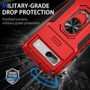 Google Pixel 7a Slide Camera Cover & 2X Screen Protector Military Grade Shockproof Phone Case