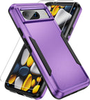 Google Pixel 8 Case Screen Protector Heavy - Duty Tough Rugged Shockproof Protective Case