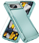 Google Pixel 8 Case Screen Protector Heavy - Duty Tough Rugged Shockproof Protective Case