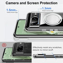 Google Pixel 8 Clear Case Magnetic Rotating Kickstand