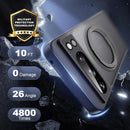 Google Pixel 8 Pro 360° Rotatable Magnetic Ring Stand Translucent Pixel Phone Case 6.7" Black