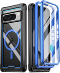 Google Pixel 8 Pro Built - in Screen Protector Work Full Body Hybrid Rugged Case