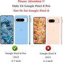 Google Pixel 8 Pro Case 2 Pcs Tempered Glass Screen Protector Heavy Duty Protection Case
