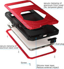 Google Pixel 8 Pro Case Aluminum Metal Silicon Rubber Heavy Duty Shockproof Protective Case Rugged Case