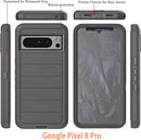 Google Pixel 8 Pro Case Built in Screen Protector/Drop Proof 3 - Layer Case - Black