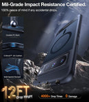 Google Pixel 8 Pro Case Fit for MagSafe 12FT Mil - Grade Drop Protection,Slim Fit Phone Case Matte Black