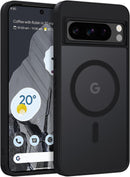 Google Pixel 8 Pro Case Fit for MagSafe 12FT Mil-Grade Drop Protection,Slim Fit Phone Case Matte Black