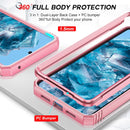Google Pixel 8 Pro Case Heavy Duty Armor Case Kickstand Case Pink