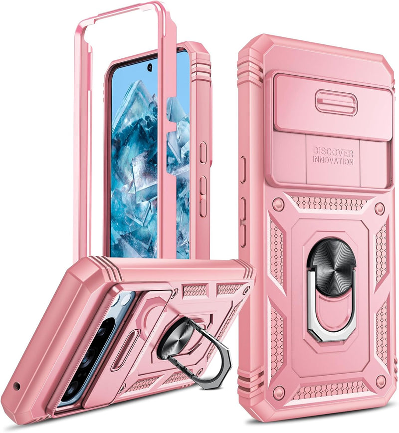 Google Pixel 8 Pro Case Heavy Duty Armor Case Kickstand Case Pink - Gorilla Cases