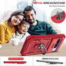 Google Pixel 8 Pro Case Heavy Duty Armor Case Kickstand Case Pink