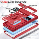 Google Pixel 8 Pro Case Heavy Duty Armor Case Kickstand Case Pink