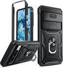 Google Pixel 8 Pro Case Heavy Duty Armor Case Kickstand Case Pink