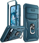 Google Pixel 8 Pro Case Heavy Duty Armor Case Kickstand Case Pink