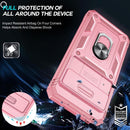 Google Pixel 8 Pro Case Heavy Duty Armor Case Kickstand Case Pink
