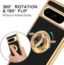 Google Pixel 8 Pro Case Slim Fit Soft Ring Holder Kickstand Magnetic Car Mount