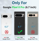 Google Pixel - 8 - Pro Phone Case Military Grade Drop Proof Protective Duty Protection Tough Case