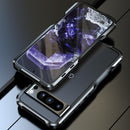 Google Pixel 8 Pro, Stylish Design Metal Frame Bumper case Black