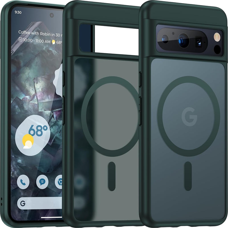 Google Pixel 8 Pro Waterproof Case Hard Back Protective Phone Cover Pixel 8 Pro - 6.7 Inch Black - Gorilla Cases