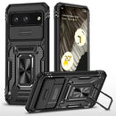 Google Pixel 8 Rugged Armor Case Ring Kickstand Cover