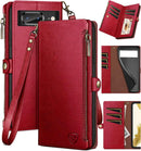 Google Pixel 8 Wallet case Holder Shockproof Cover Zipper Credit Card