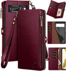 Google Pixel 8 Wallet case Holder Shockproof Cover Zipper Credit Card