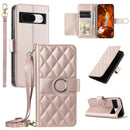 Google Pixel 8a Crossbody Wallet Case Ring Card Stand