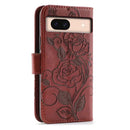 Google Pixel 8a Floral Wallet Case Rose Butterfly Women