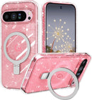 Google Pixel 9 Glitter Ring Slim Crystal Case