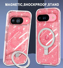 Google Pixel 9 Glitter Ring Slim Crystal Case