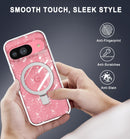 Google Pixel 9 Glitter Ring Slim Crystal Case